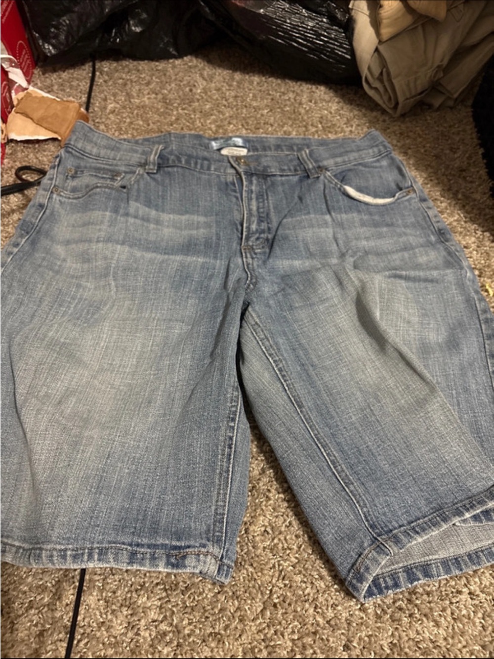 Z. Cavaricci Light Blue Denim Jean Shorts